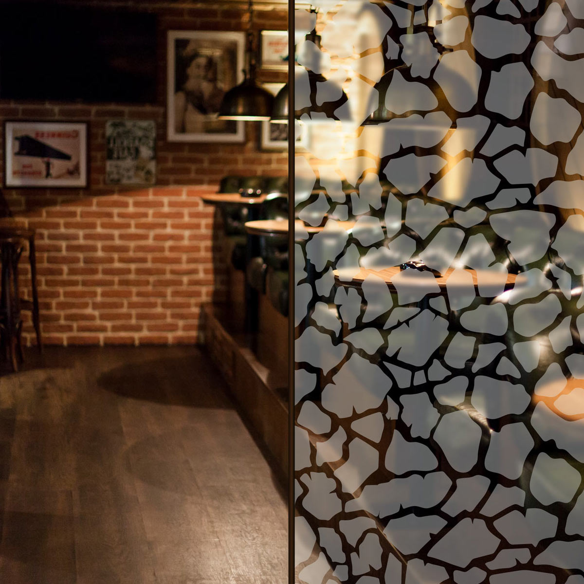 Sandstrahlfolie Giraffe